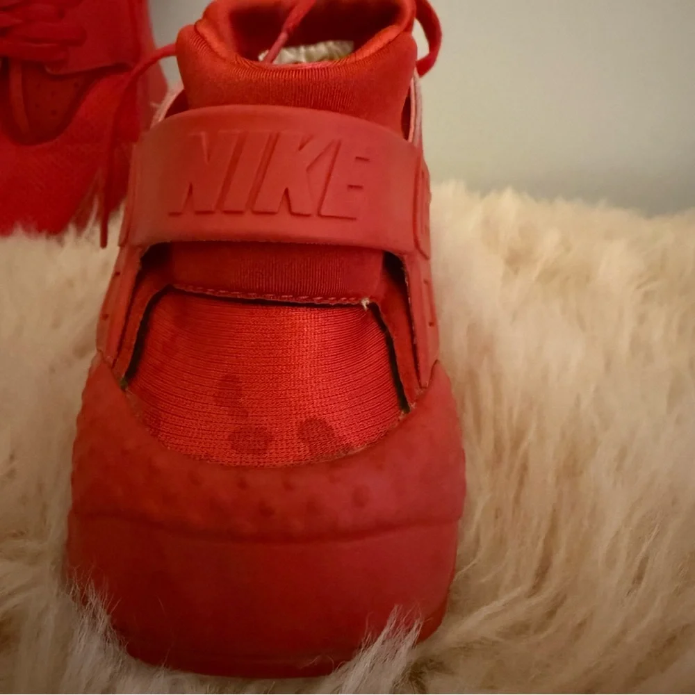 Nike Red Huarache Sneakers, Size 7. Used- Read Description!